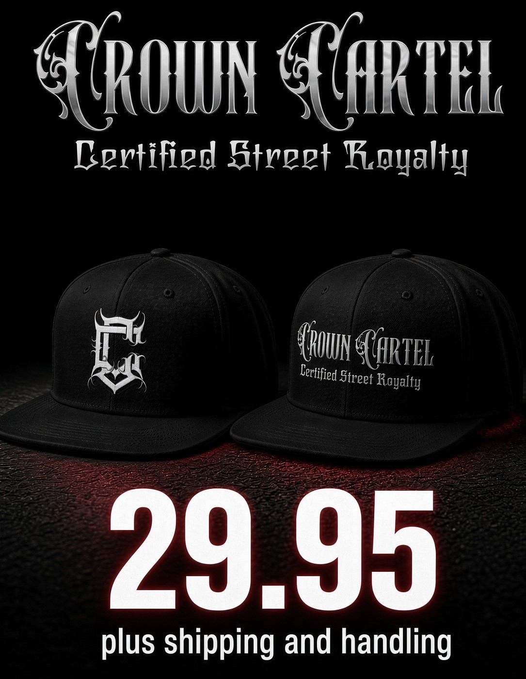 $29.95 Crown Cartel snapbacks — every mark, one price